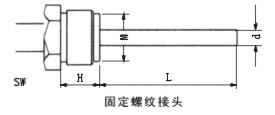 双金属温度计固定螺纹管接头